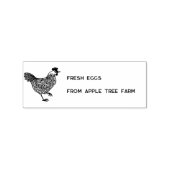Tampons Encreurs Ferme Poules Rustiques Œufs Frais Nom de la Ferme (Impression)