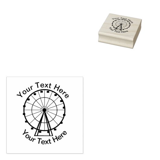 Tampons Encreurs Ferris Wheel - Cuztomizable (Tamponné)