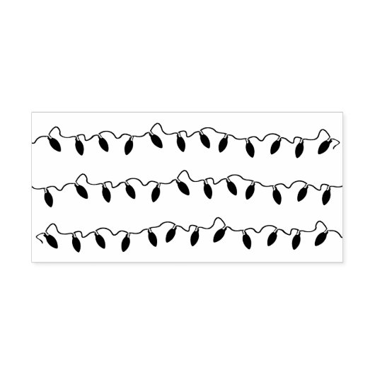 Tampons Encreurs Festif Noël String Lights Holiday (Impression)