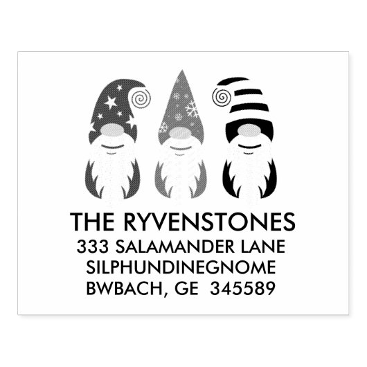 Tampons Encreurs Festive Funny Gnomes de Noël (Impression)