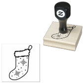 Tampons Encreurs Festive Noël Stocker Line Art Shape Design (Tamponné)