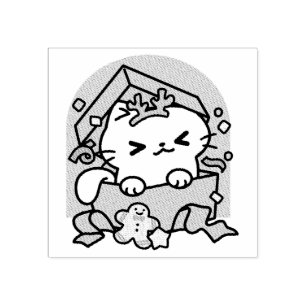 Tampons Encreurs Fête de Noël avec Purr-ty Time Cat