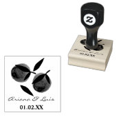 Tampons Encreurs Fête des mariées mariage Orange Citrus main tiré (Tamponné)