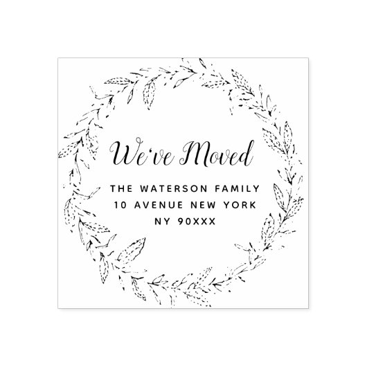 Tampons Encreurs feuillage botanique Nous avons déplacé une nouvell (Impression)