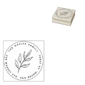 Tampons Encreurs Feuille simple | Nom et adresse de retour (Tamponné)