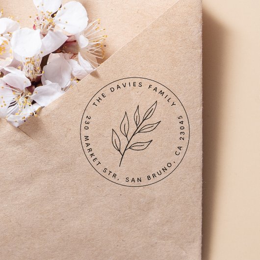 Tampons Encreurs Feuille simple | Nom et adresse de retour