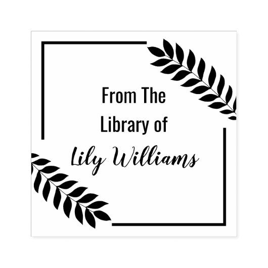 Tampons Encreurs Feuille Tropicale De La Bibliothèque De Plaques (Impression)