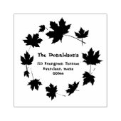 Tampons Encreurs Feuilles de l'érable, adresse de retour (Impression)