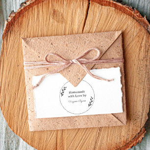 Tampons Encreurs Feuilles & Wreath Fait Maison Avec Timbre En Caout