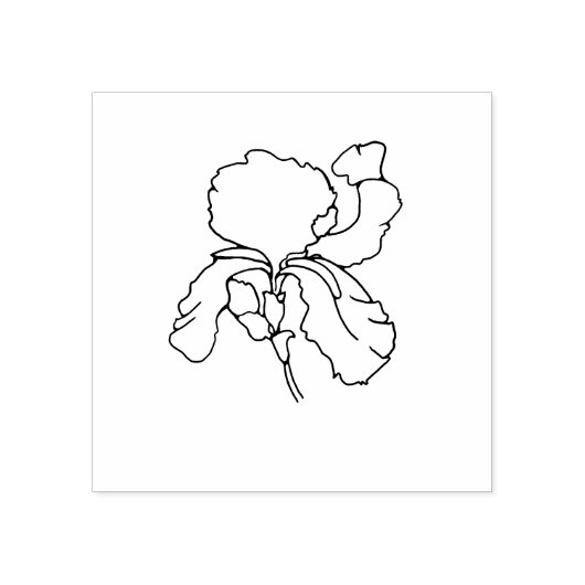 Tampons Encreurs Février Fleur de naissance Iris (Impression)