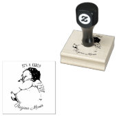 Tampons Encreurs Fille bébé Faire-part de naissance ange (Tamponné)