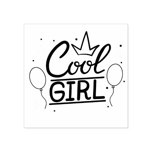 Tampons Encreurs Fille cool (Impression)