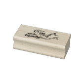 Tampons Encreurs Fille de sirène avec dessin de dauphin (Tampon)