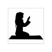 Tampons Encreurs fille offrant des prières timbre d'art (Impression)