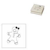 Tampons Encreurs Fille pain d'épices Cookie Art Timbre (Tamponné)