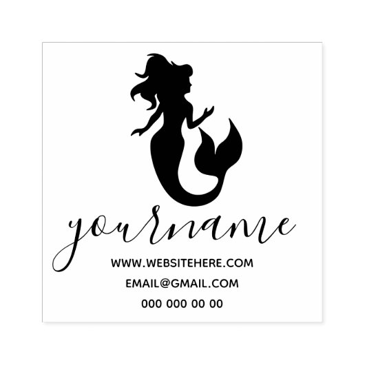 Tampons Encreurs Fille Sirène Signature (Impression)