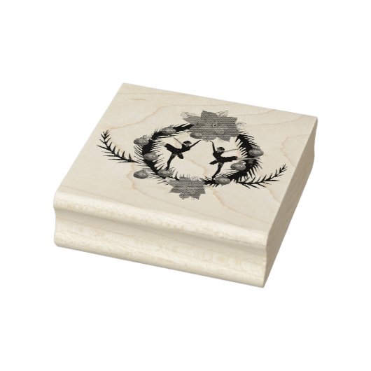 Tampons Encreurs Filles Ballerina Wreath de Noël (Tampon)