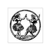 Tampons Encreurs Filles Hawaii Hula Timbre en caoutchouc (Impression)