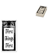 Tampons Encreurs First Things First rubber stamp (Tamponné)