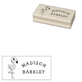 Tampons Encreurs Flamant rose Cute Tropical Kids Nom (Tamponné)