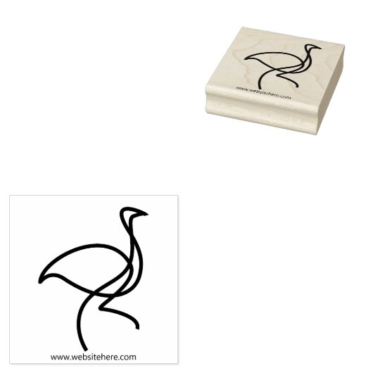 Tampons Encreurs Flamant rose d'art simple pour oiseaux (Tamponné)