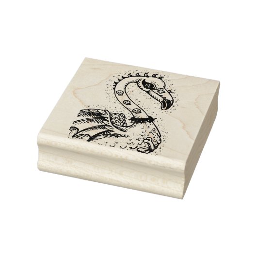 TAMPONS ENCREURS FLAMANT ROSE DE ROCKER GOTH PUNK, HAULEURS, CHEVEU (Tampon)