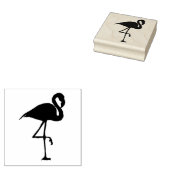 Tampons Encreurs Flamant rose - timbre en bois (Tamponné)