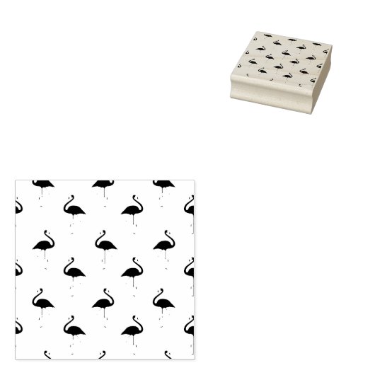 Tampons Encreurs Flamingo Motif d'impression Bois d'art Timbre (Tamponné)