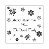 Tampons Encreurs Flamme de neige tombant Stylo d'art en bois de Noë (Impression)