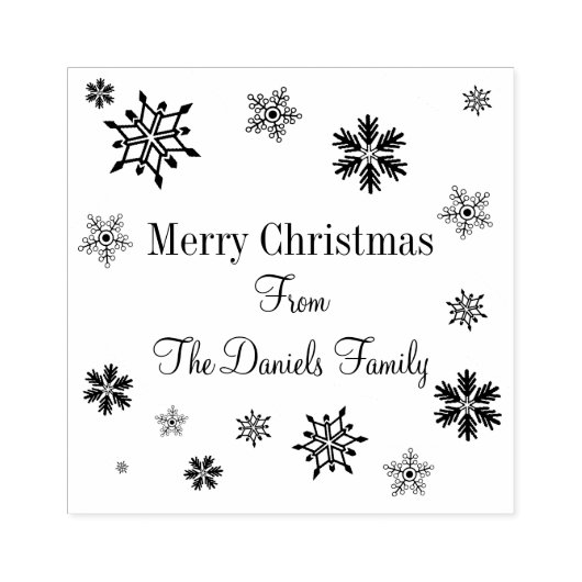 Tampons Encreurs Flamme de neige tombant Stylo d'art en bois de Noë (Impression)