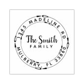 Tampons Encreurs Flèches circulaires rondes Coeur Adresse de retour (Impression)