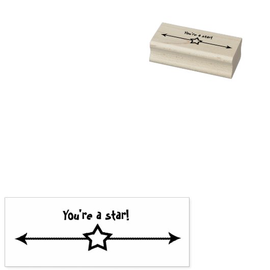 Tampons Encreurs Flèches et timbre d'art de l'enseignant étoile (Tamponné)