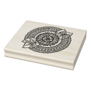 Tampons Encreurs Fleur dans le mandala