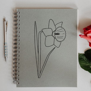 Tampons Encreurs Fleur d'art de la ligne de jonquille botanique