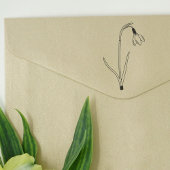 Tampons Encreurs Fleur d'art de la ligne de neige botanique