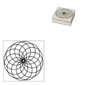 Tampons Encreurs Fleur De Vie Timbre En Caoutchouc (Tamponné)