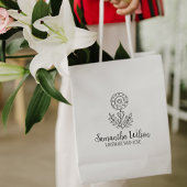 Tampons Encreurs Fleur Élégante Personnalisée Faite à la main Grand