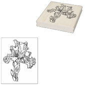 Tampons Encreurs Fleur Iris (Tamponné)