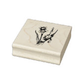 Tampons Encreurs Fleur Iris Dessinée À La Main, Art Original (Tampon)