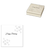 Tampons Encreurs Fleur orange brune heureux anniversaire ajouter no (Tamponné)