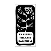Tampons Encreurs Fleur Tiré À La Main Gras Retro Ex Libris Livre (Impression)