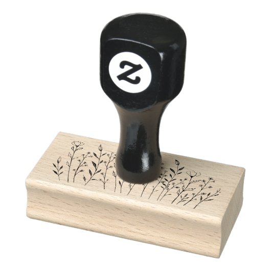 Tampons Encreurs Fleurs d'art en ligne simple fleur sauvage Pré (Tampon)