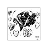 Tampons Encreurs Fleurs de jay bleu (Impression)