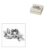 Tampons Encreurs Fleurs d'Halloween avec crâne et Citrouille (Tamponné)