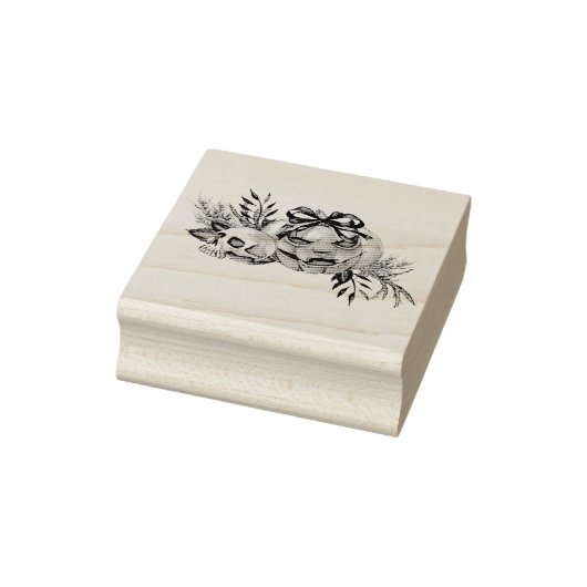 Tampons Encreurs Fleurs d'Halloween avec crâne et Citrouille (Tampon)