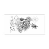 Tampons Encreurs Fleurs d'Imaginaire de dragon de champignons verts (Impression)