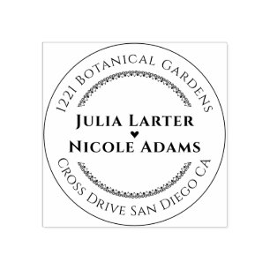 Tampons Encreurs Fleurs d'orchidées violettes roses Mariage de cour