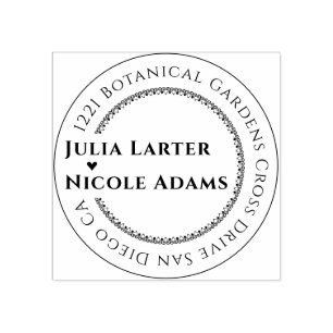 Tampons Encreurs Fleurs d'orchidées violettes roses Mariage de cour