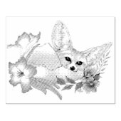 Tampons Encreurs Fleurs Fennec Fox mignonnes (Impression)
