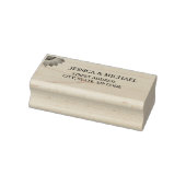 Tampons Encreurs Fleurs jaunes sur Mariage vert Abstrait (Tampon)